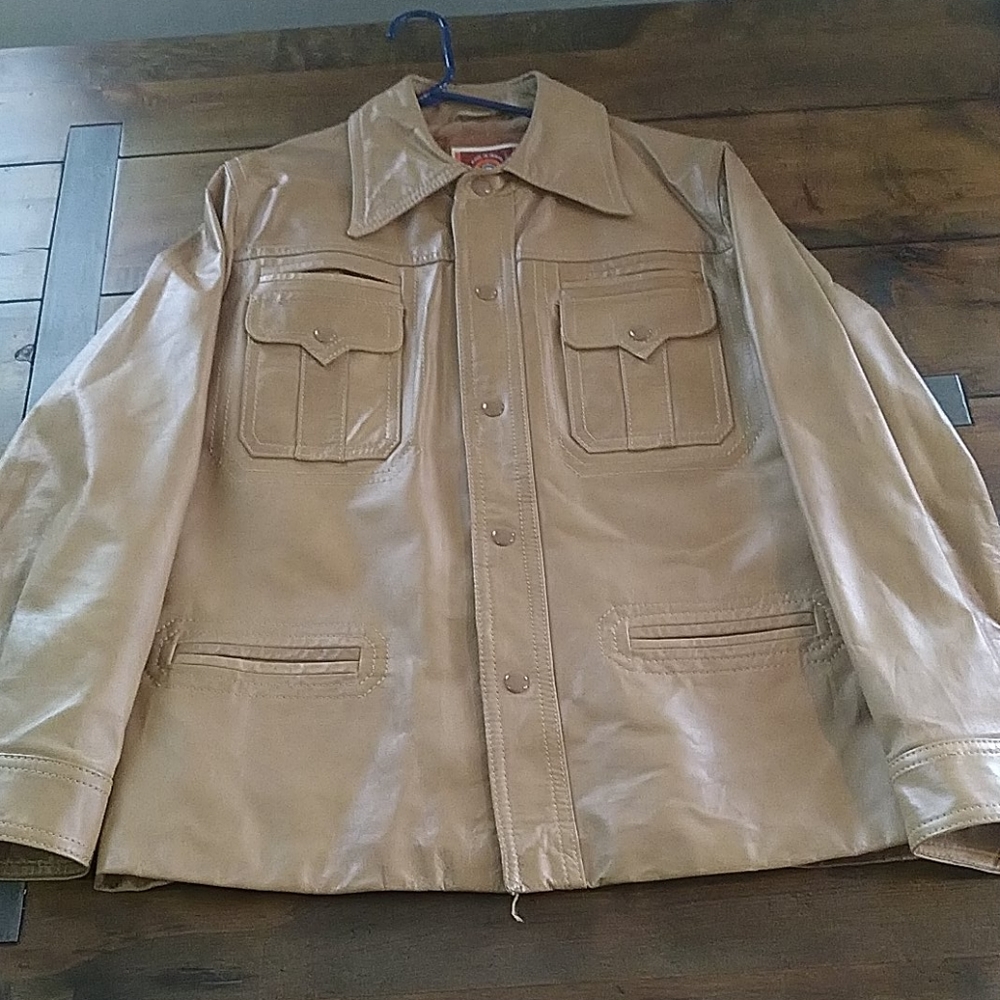 Pioneer Wear Genuine Leather Shirt Jacket Men's L